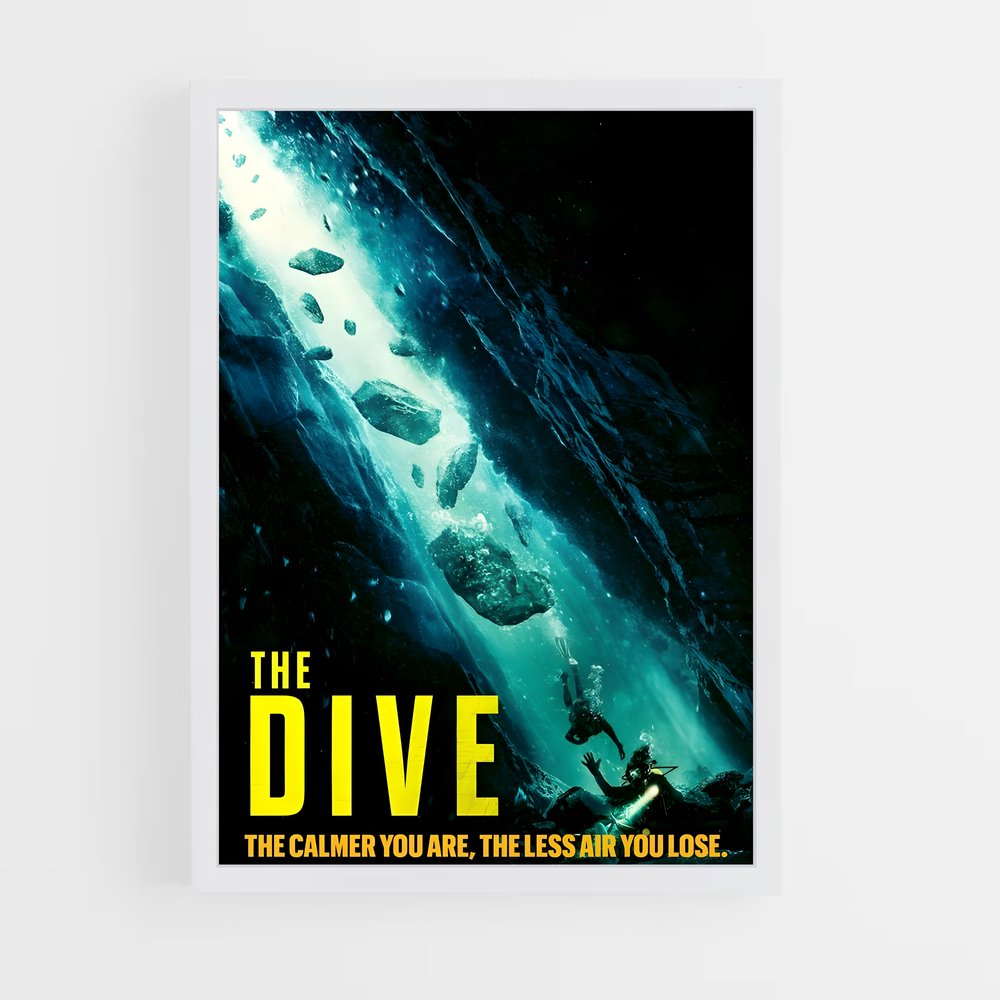 Poster Dive Deep – affiche Plongeon depuis une plateforme (vue 3)